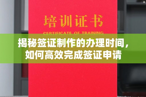 东明揭秘签证制作的办理时间，如何高效完成签证申请