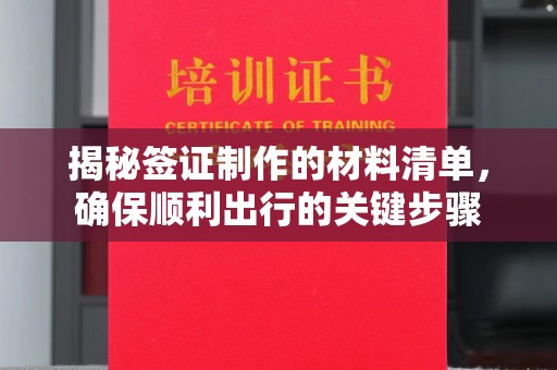 东明揭秘签证制作的材料清单，确保顺利出行的关键步骤