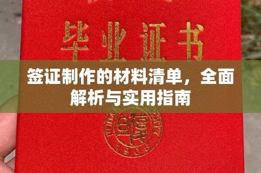 东明签证制作的材料清单，全面解析与实用指南