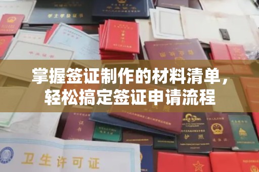 东明掌握签证制作的材料清单，轻松搞定签证申请流程