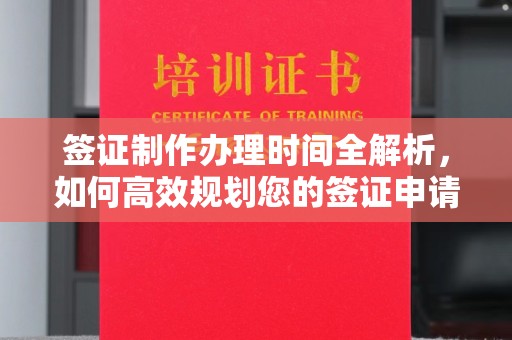 东明签证制作办理时间全解析，如何高效规划您的签证申请流程